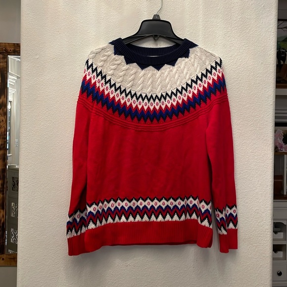 Charter Club Tops - Red white and blue charter club sweater size large women’s/mens